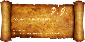 Polen Jukundusz névjegykártya
